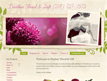 Tablet Screenshot of dunbarfloral.com